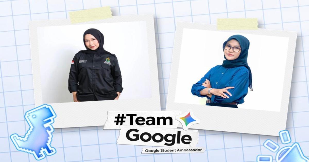 Dua mahasiswi Teknik Informatika Universitas Malikussaleh, Nura Dara Anrilva (kiri) dan Tiara Ayu Wulandari (kanan), terpilih sebagai Google Student Ambassador 2026 dan mengusung kampanye literasi Gemini di lingkungan kampus. (Foto: Istimewa)