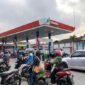 Ilustrasi pengisian BBM Pertamina ke Kendaraan Warga.