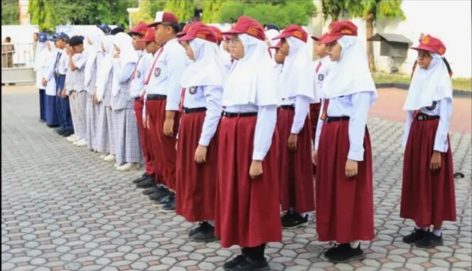 
					Suasana upacara peringatan Hari Pendidikan Nasional 2026 di Halaman Kantor Wali Kota Lhokseumawe, Sabtu (2/5/2026). (Foto: Humas Pemko Lhokseumawe)