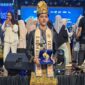 Hafiz Rayyan, mahasiswa Teknik Elektro Politeknik Negeri Lhokseumawe, usai menerima dua penghargaan pada malam puncak Pemilihan Agam Inong Aceh Utara 2026 di Aula Setdakab Aceh Utara, Sabtu (2/5/2026) malam.